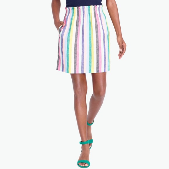 J. Crew Dresses & Skirts - J Crew • Striped Linen Mini Skirt